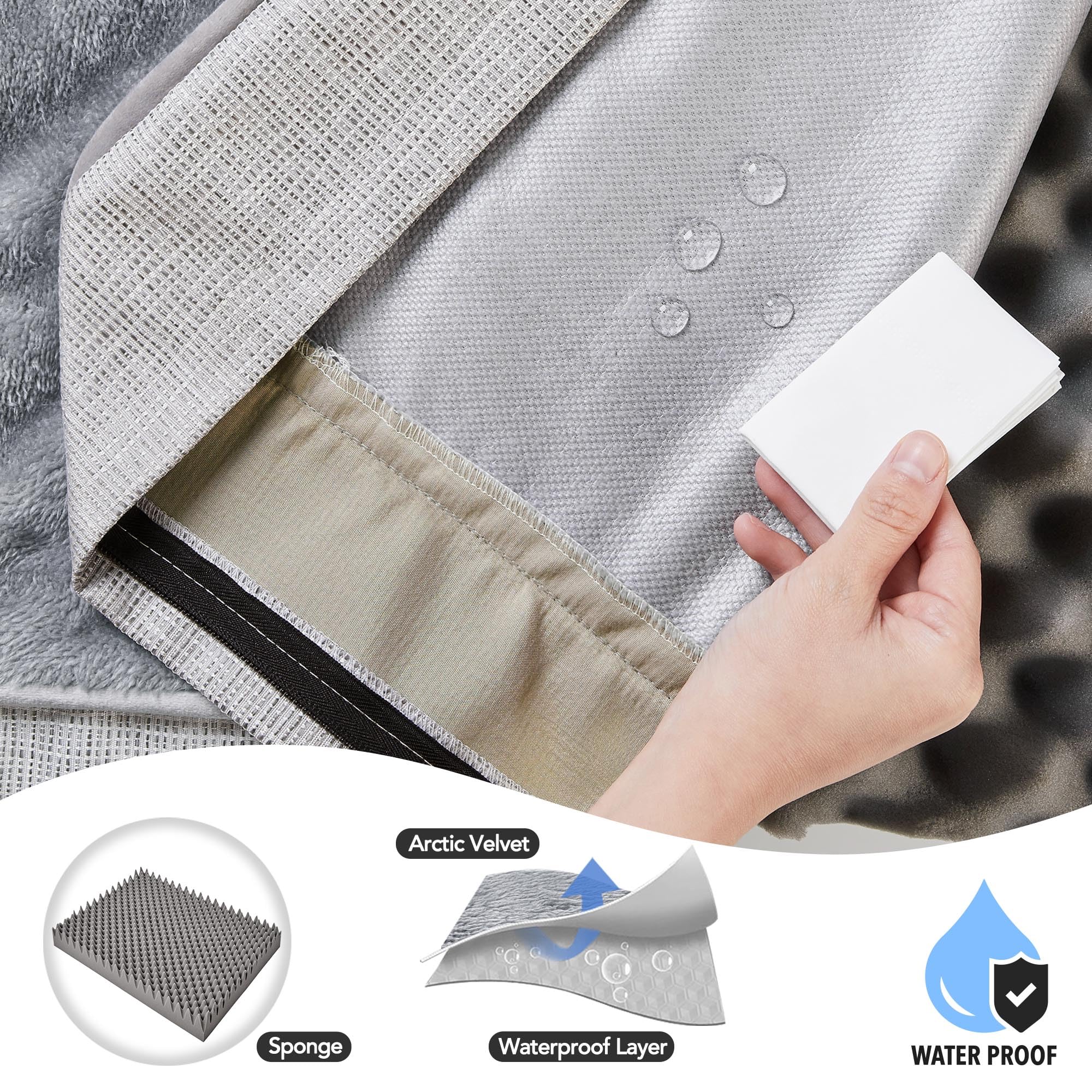 Deconovo orthopedic dog bed soft skin-friendly fabric for breathable comfort.