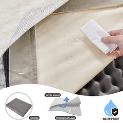 Deconovo orthopedic dog bed white surface keeps a clean look in any room.