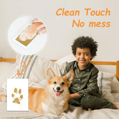 DeerZone clean touch ink pads close-up demonstrating inkless stamping for pets.