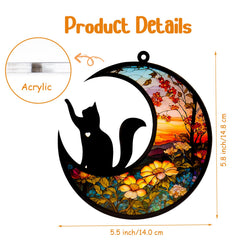 DeerZone Dog Memorial Suncatcher hangs easily with rope for window or wall display