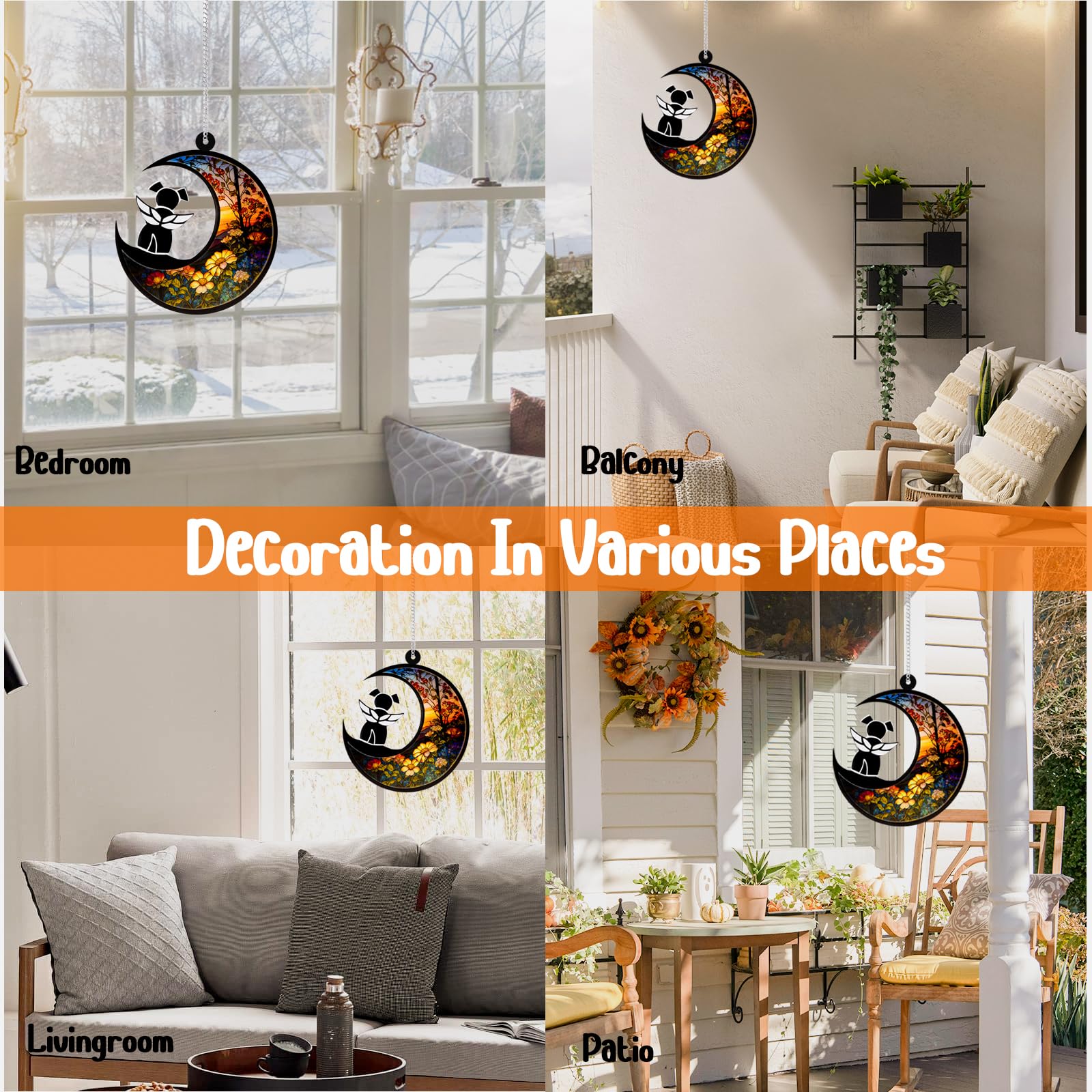 DeerZone dog memorial suncatcher multiple appearances option ensures a closer likeness