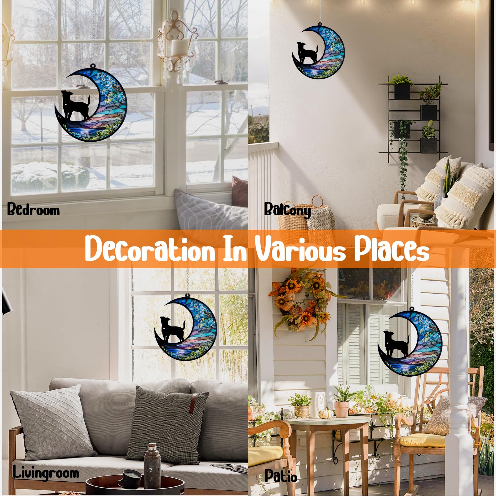 DeerZone dog memorial suncatcher includes pen for writing name and dates