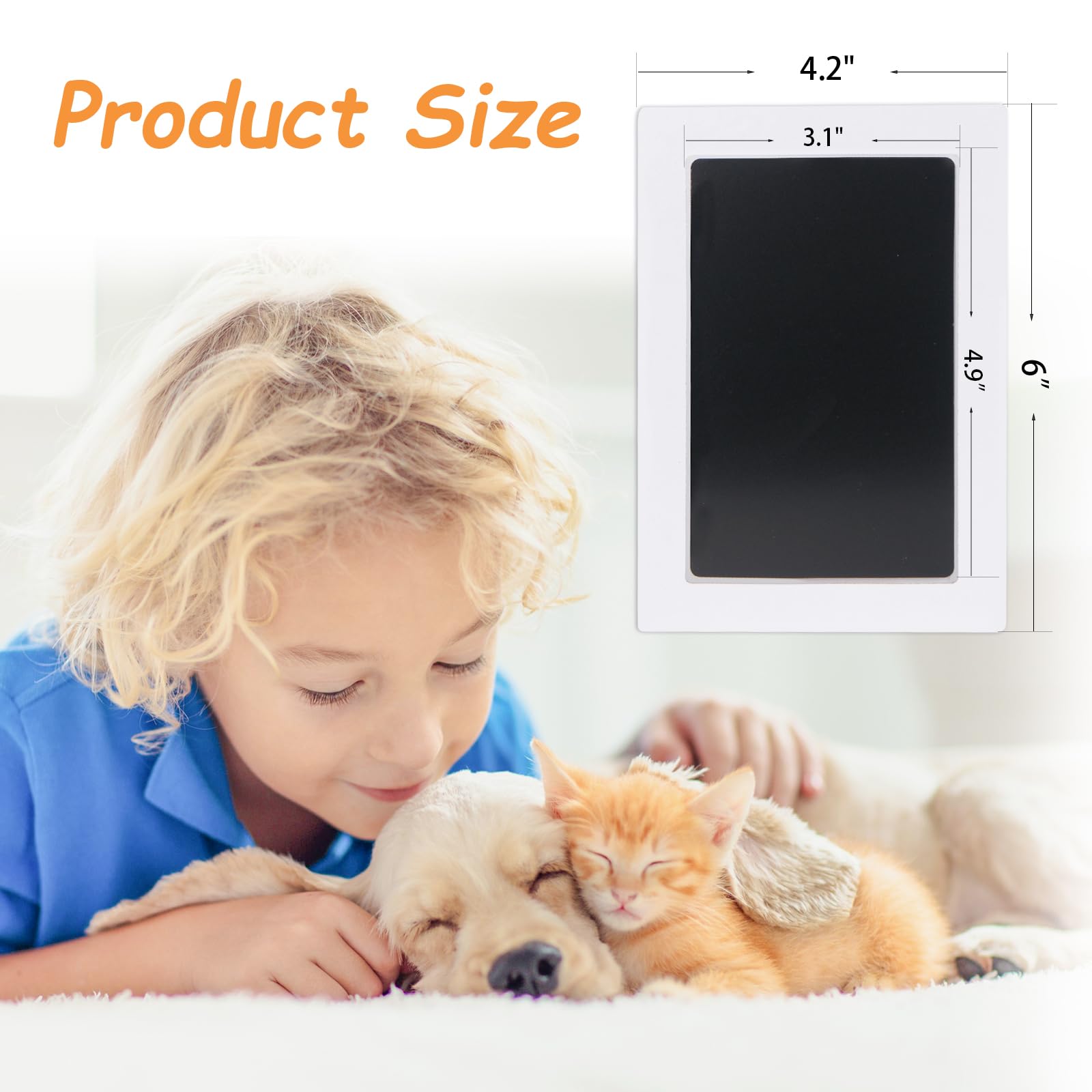 DeerZone dog paw print setup highlighting easy, stress-free imprint process