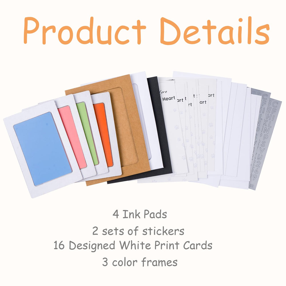 DeerZone Inkless Paw Print Kit animal-safe non-toxic components in use