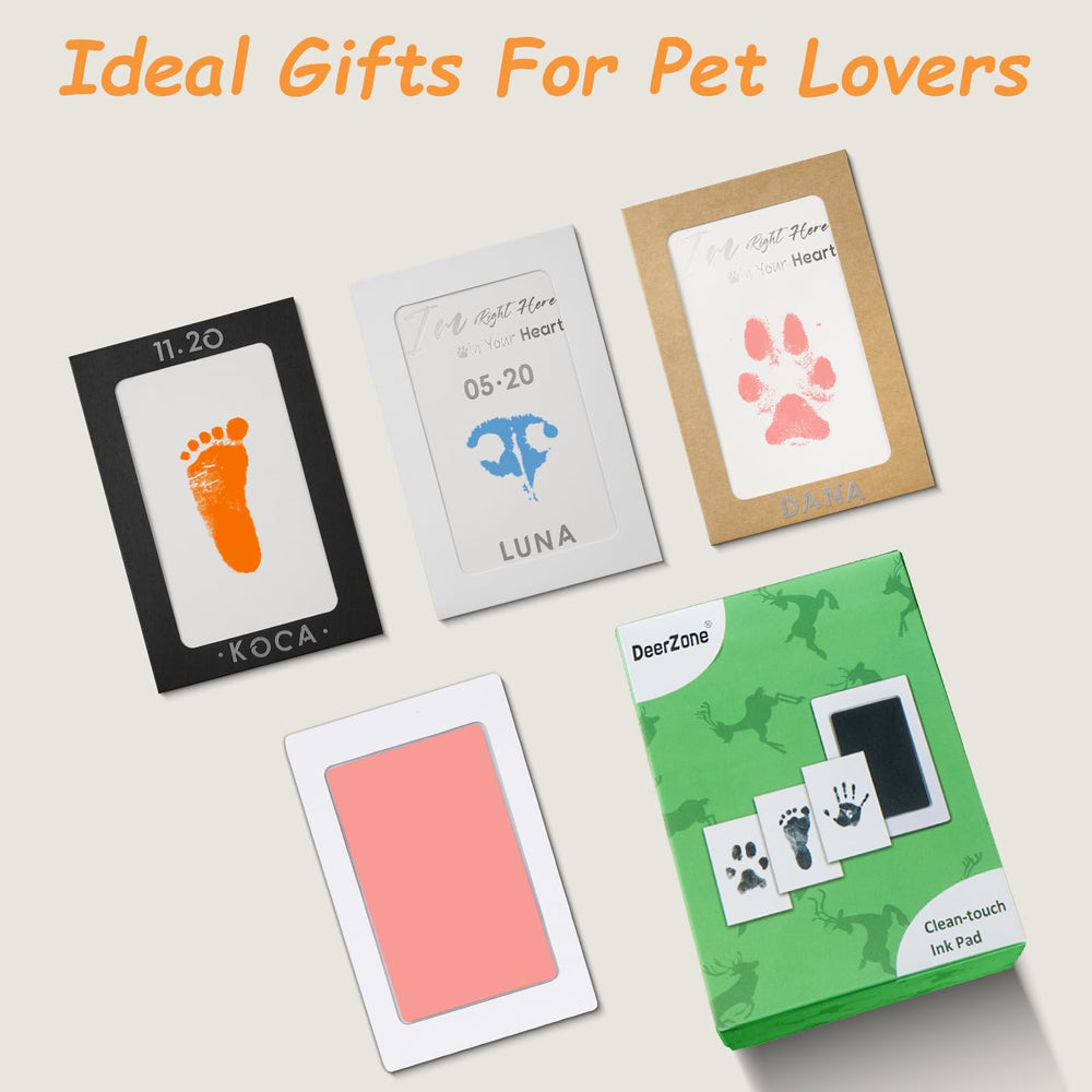 DeerZone Inkless Paw Print Kit quick-dry prints for keepsakes