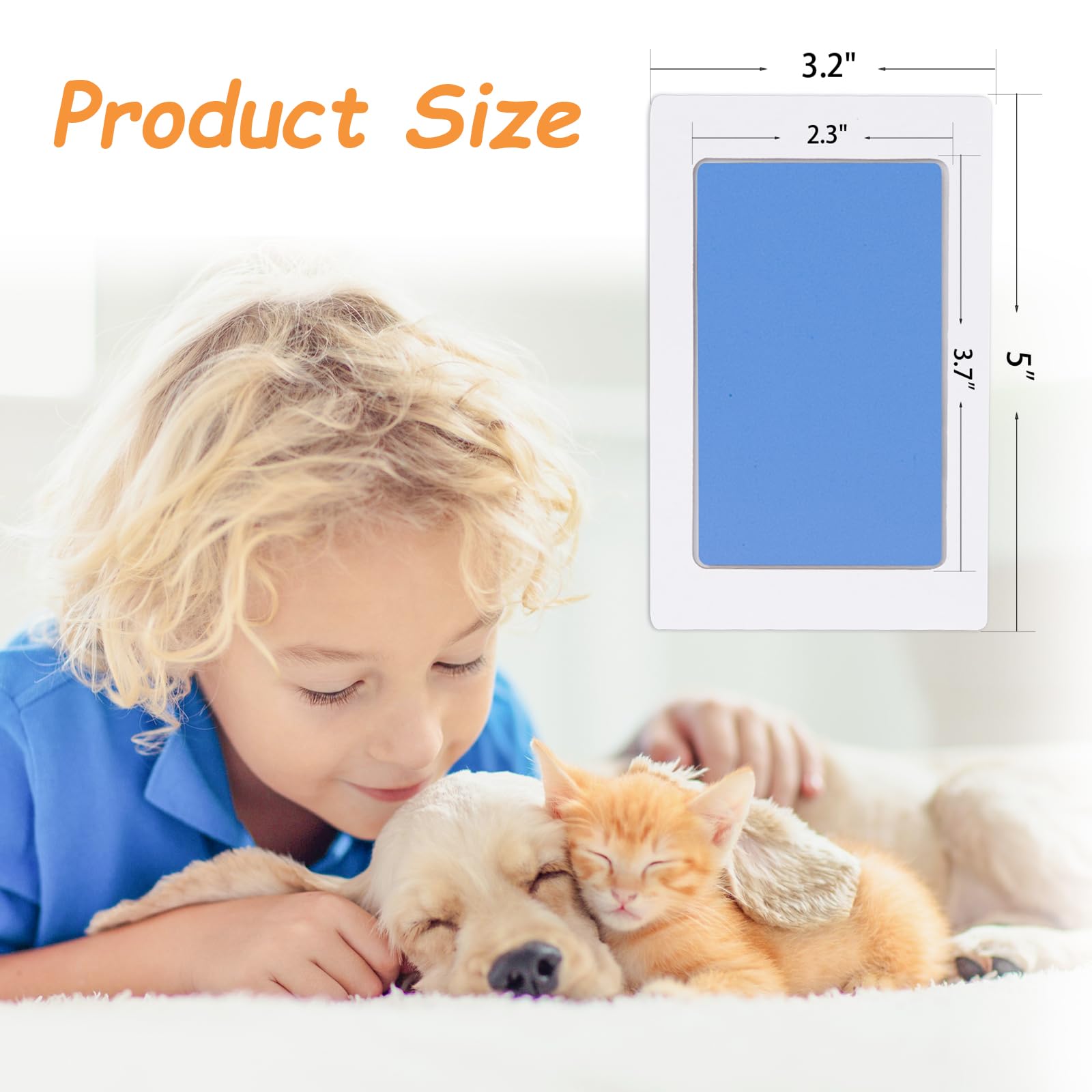 DeerZone Inkless Paw Print Kit paw press demonstration for keepsakes