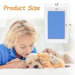 DeerZone Inkless Paw Print Kit paw press demonstration for keepsakes