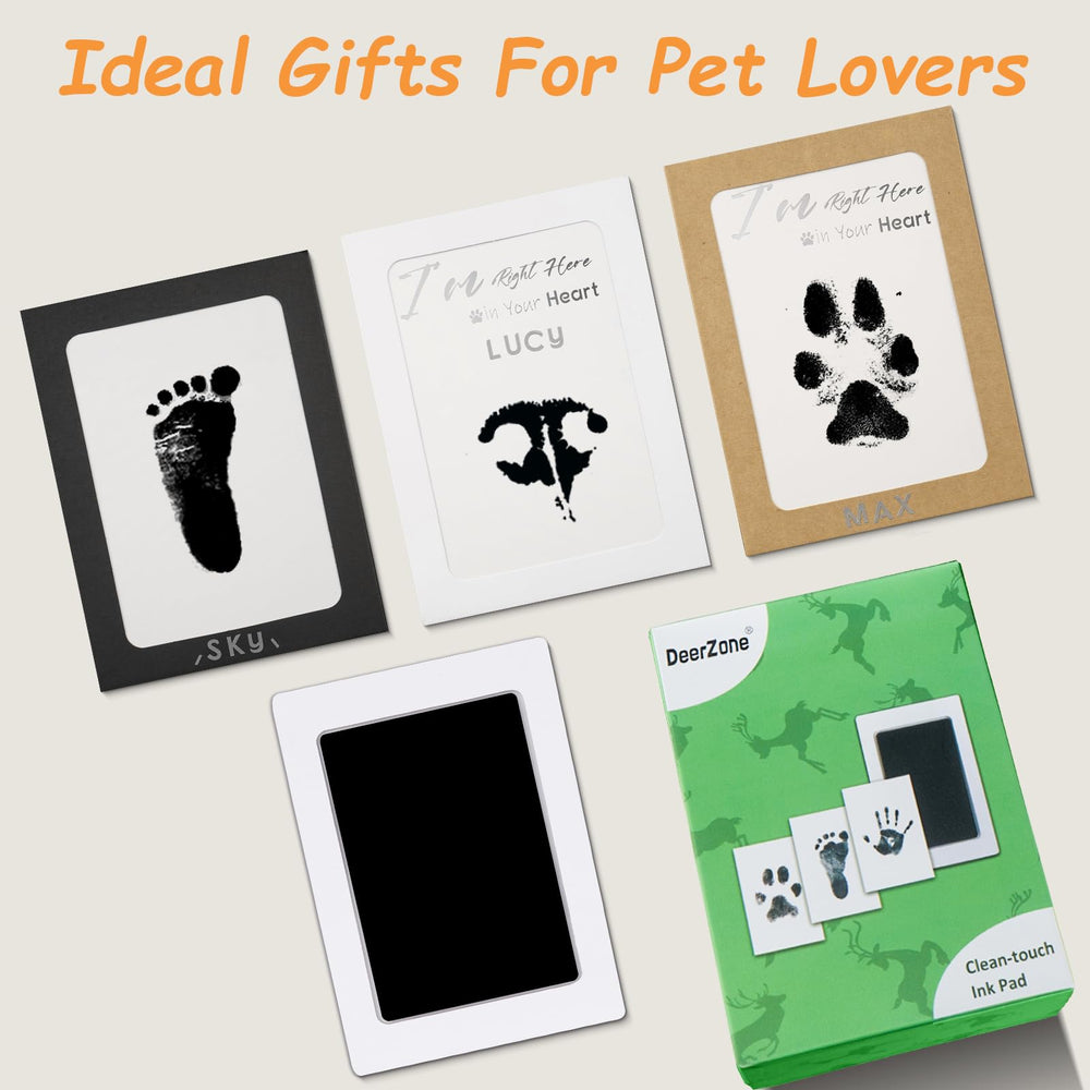 DeerZone two-size ink pads accommodate small and large paws