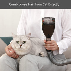 Defurry adapter B – stable fit for diverse hose diameters during grooming.