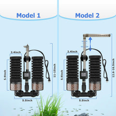 DEGGOX Upgrade aquarium filter rain mode for calmer, adjustable water flow.