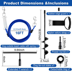 Deisunpet extended T-wrench used for easy ground installation and deep stake anchoring