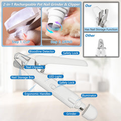 Deisunpet guard and clippings capture for clean grooming sessions.