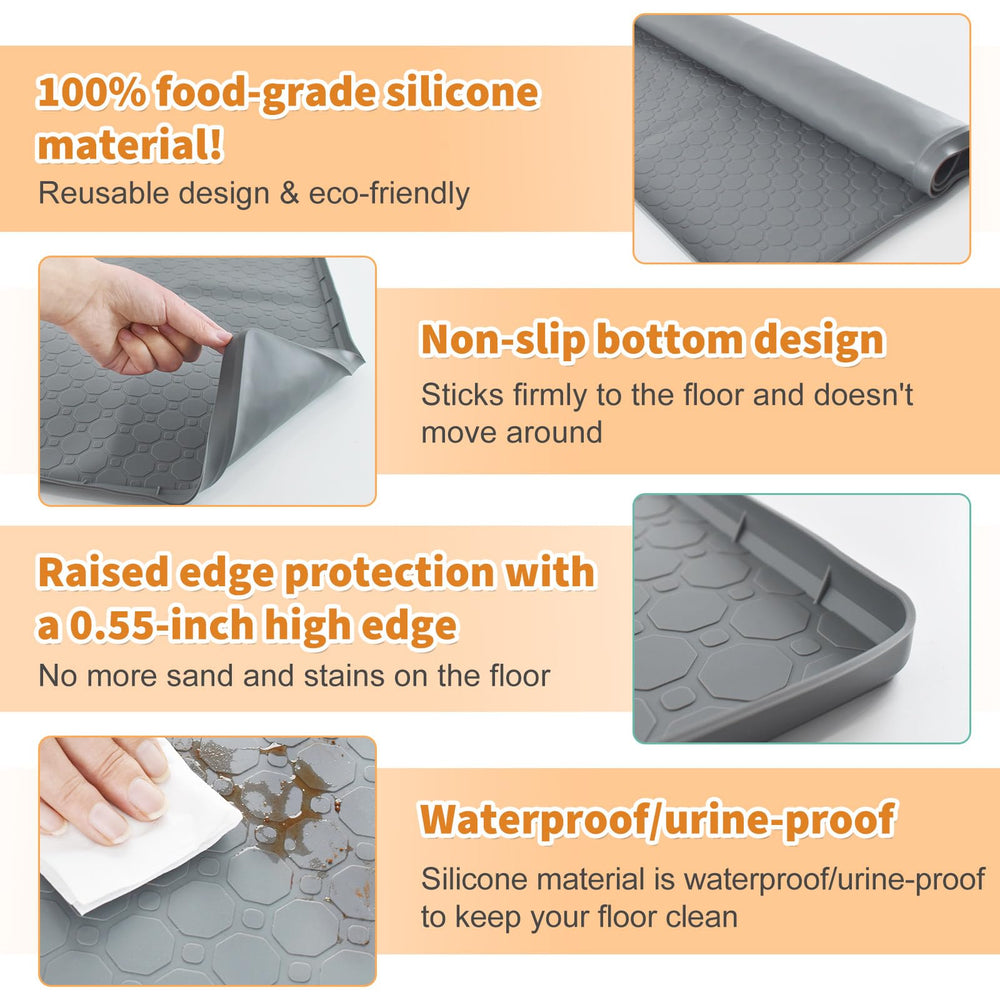 Deisunpet paw-friendly surface cushions paws while protecting floors.