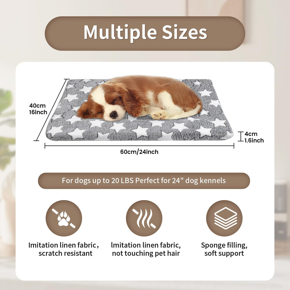 Dekeyoo crate mat 24x16 linen side stays cool for summer use