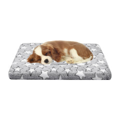 Dekeyoo dog crate mat 24x16 plush side provides warm comfort for small dogs