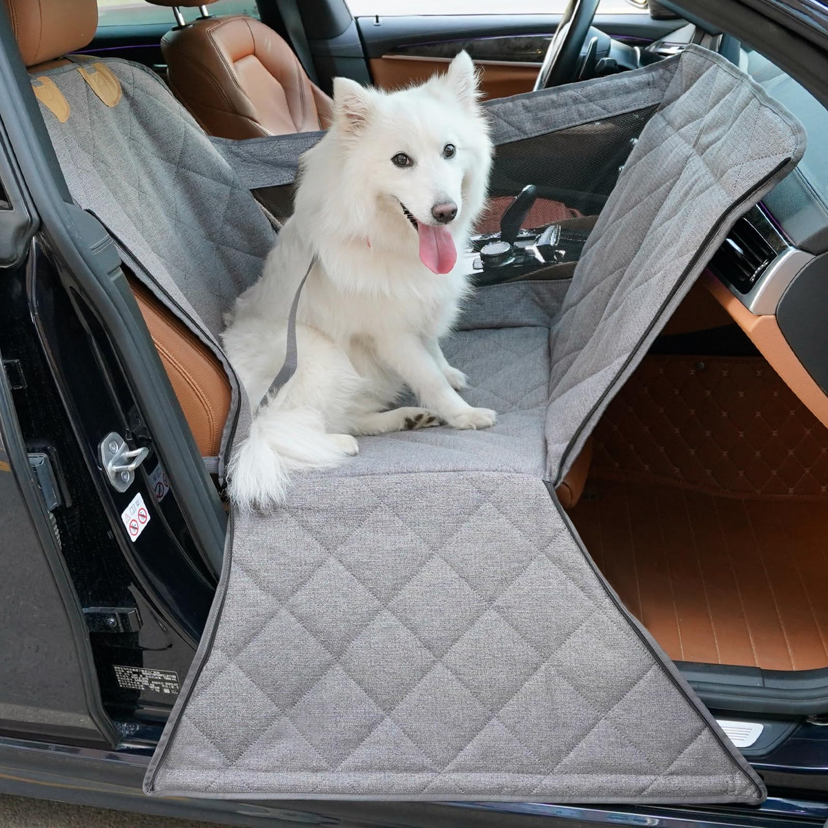 Dekeyoo front seat dog car seat full coverage protects seat and console