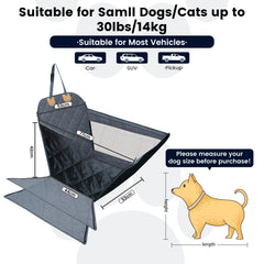 Dekeyoo front seat dog car seat mesh window for ventilation and visibility