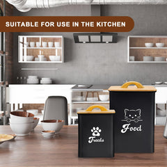 Dekosilave large-capacity cat food container with secure seal, ideal for bulk snacks