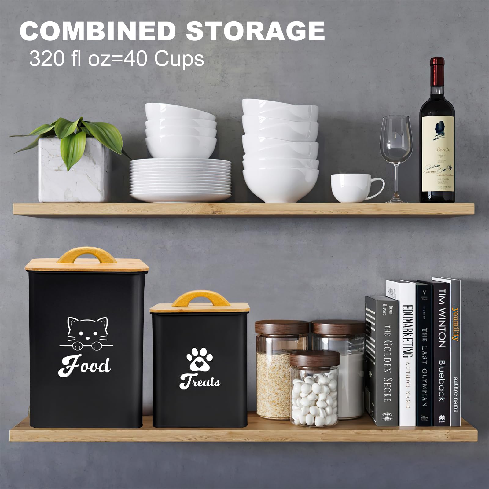 Dekosilave countertop storage on kitchen counter blends with decor