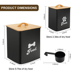 Dekosilave large-capacity container holds five to seven pounds of treats