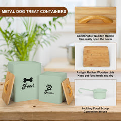 Dekosilave dog treat container small keeps 2-3 lbs fresh and portable.