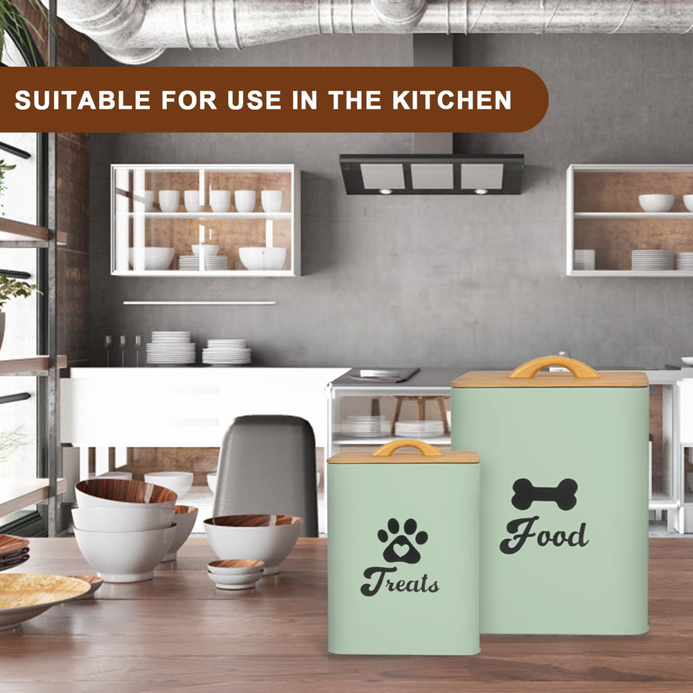 Dekosilave durable-coated-metal container resists corrosion for long-term pet storage.