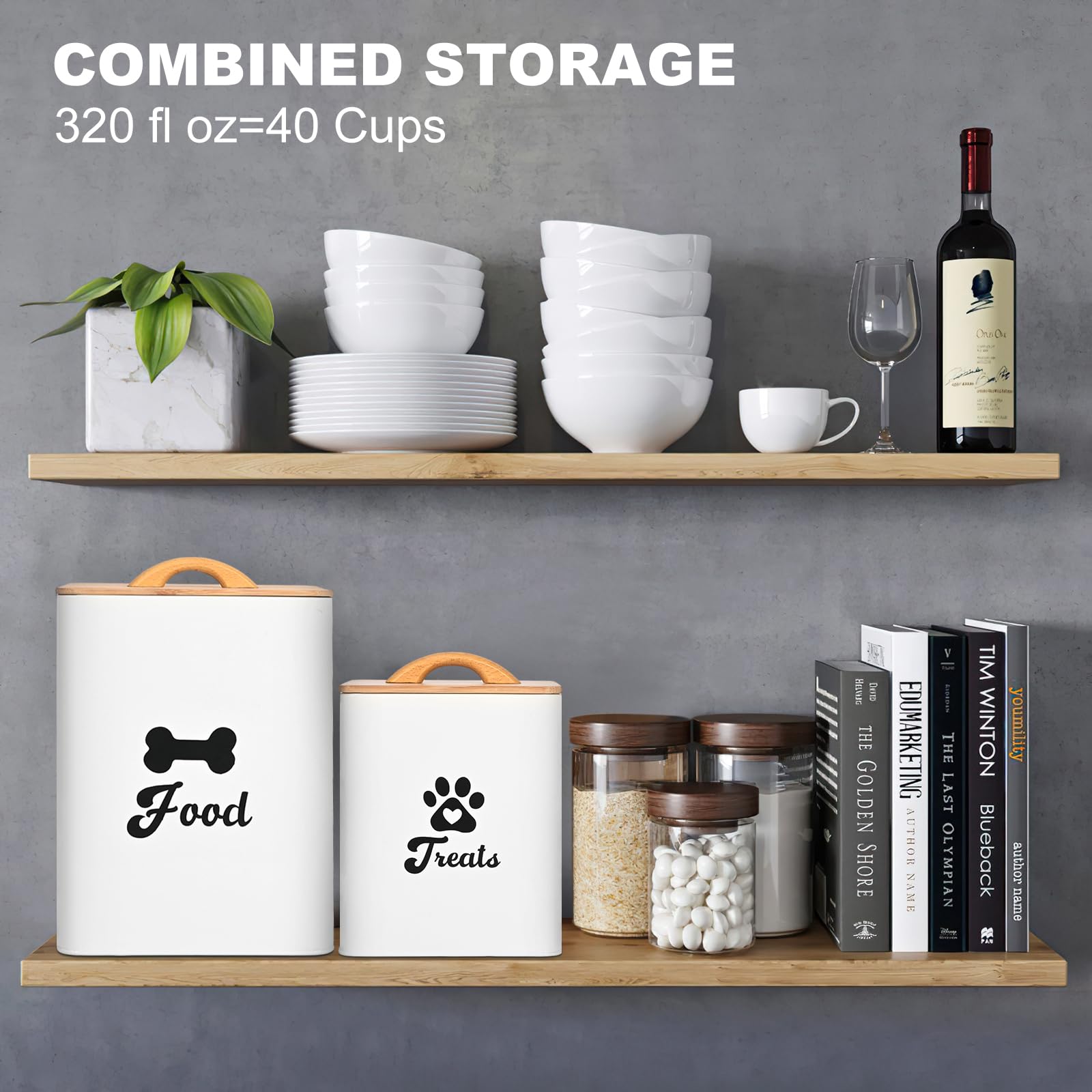 Dekosilave two-piece set stacks neatly, saving kitchen space and staying organized.