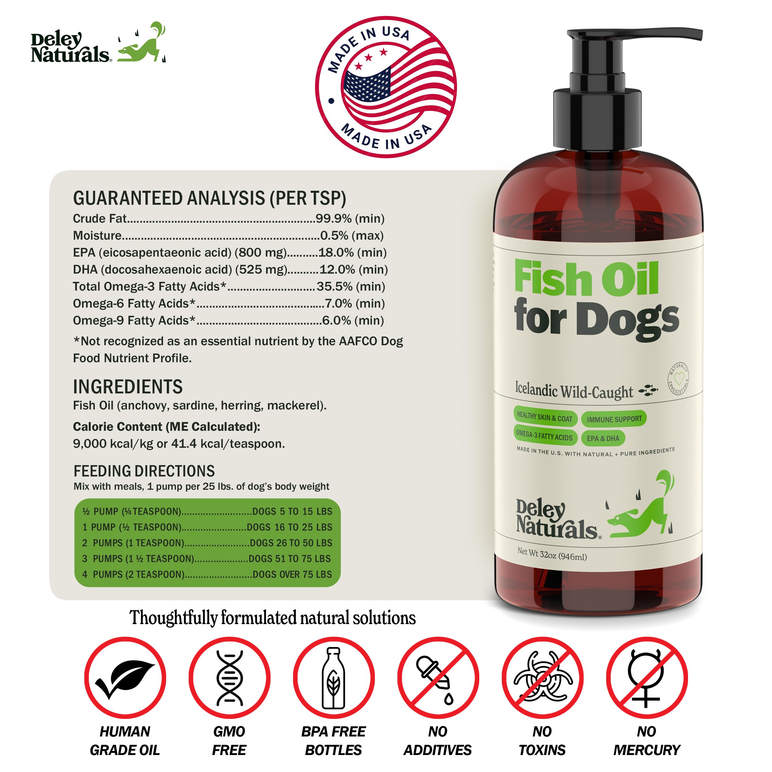 Deley Naturals Dog Fish Oil gifting-ready holiday pack for pet wellness