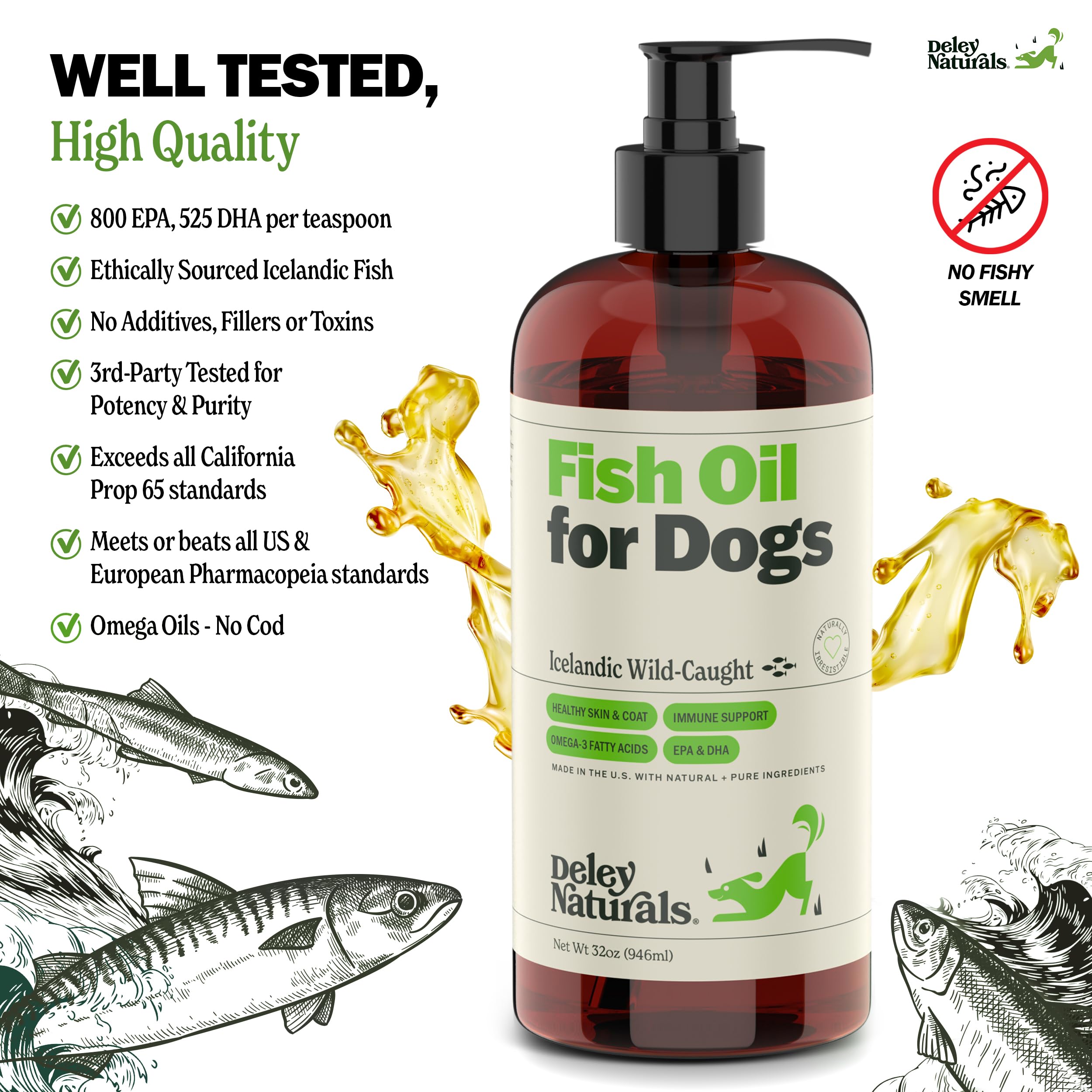 Deley Naturals Icelandic purity label emphasizes clean sourcing for dogs