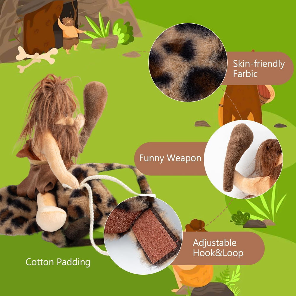Delifur pet costume with adjustable hook-and-loop for easy wearing.