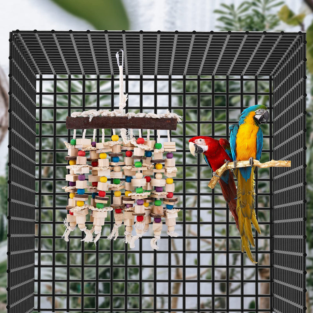 Deloky natural wood blocks handmade for safe parrot chewing