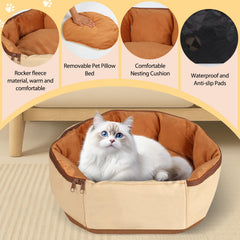 DELOMENPA pet sling front view highlights secure, hands-free mobility.