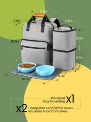 DELOMO foldable bowls with carabiners offer mess-free feeding.