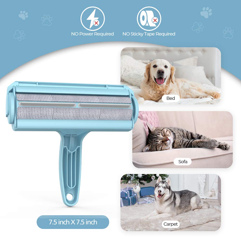 DELOMO Pet Hair Removal Tool durable nylon and ABS materials.