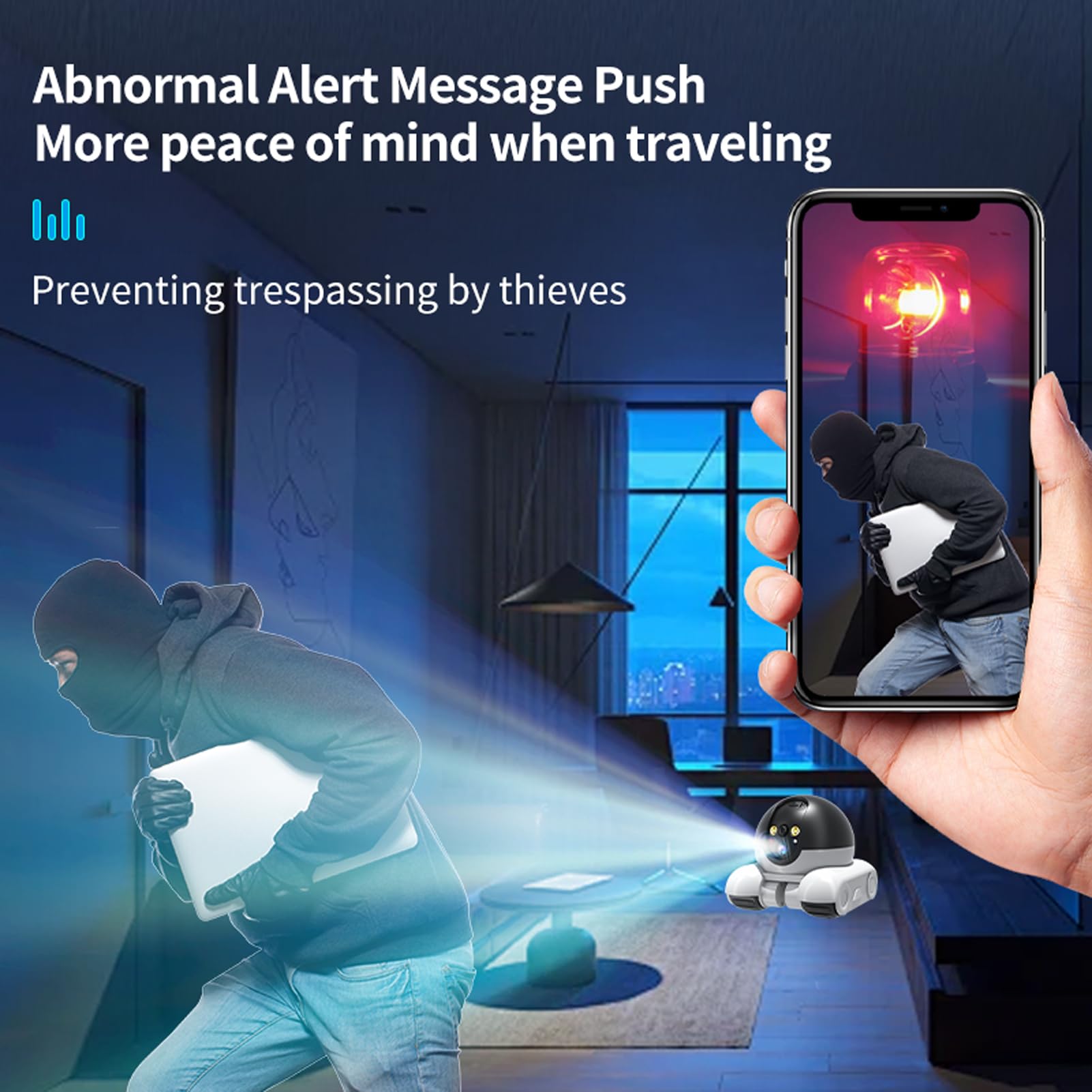 Denash Pet Camera motion detection helps you notice activity around your home.