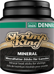 Dennerle Shrimp King Mineral sticks in tank feeding scene, supports healthy shells.