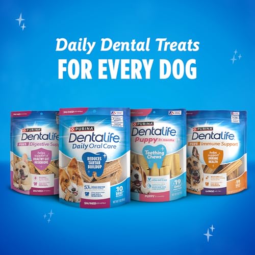 DentalLife ActivFresh chew pictured mid-chew during dogeating