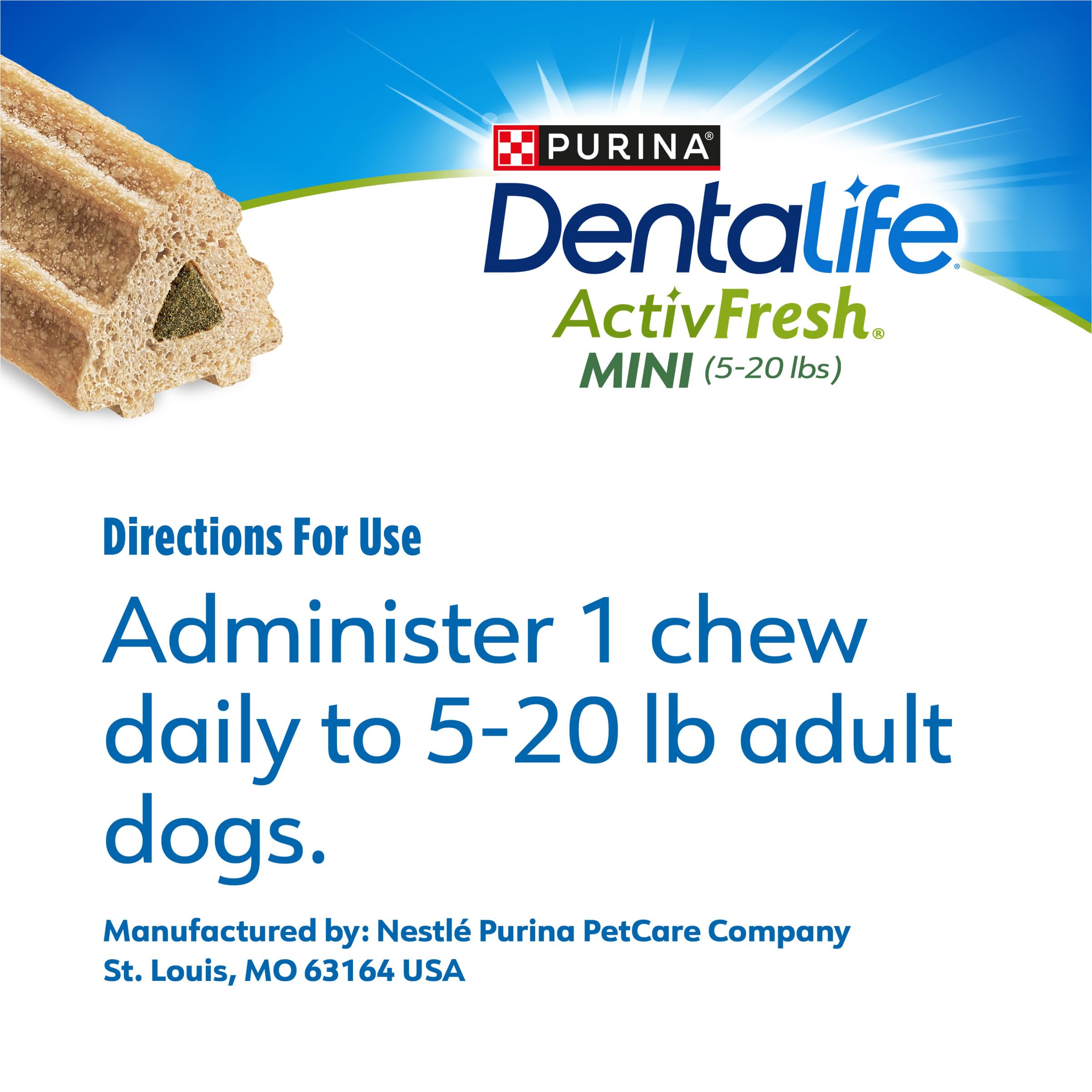 DentalLife ActivFresh two-pack setup ideal for small dogs