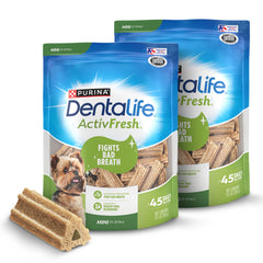 DentalLife ActivFresh two-packs front with resealable bags for freshness