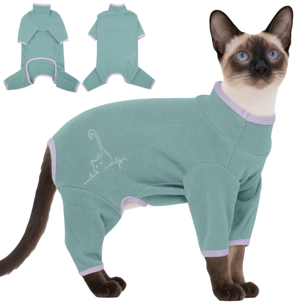 DENTRUN cat-suit full-body-coverage helps keep fur off furniture.