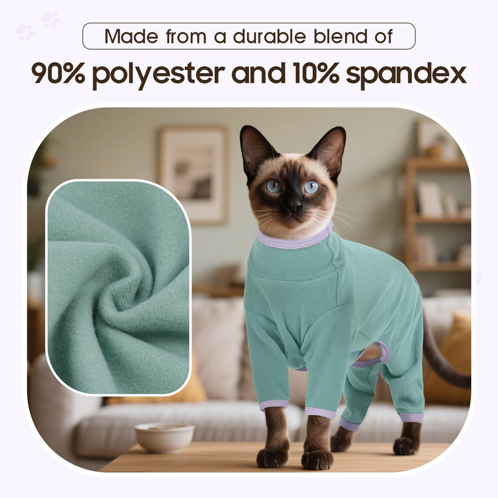 DENTRUN cat-sweater-fur-capture traps stray fur as your cat moves.