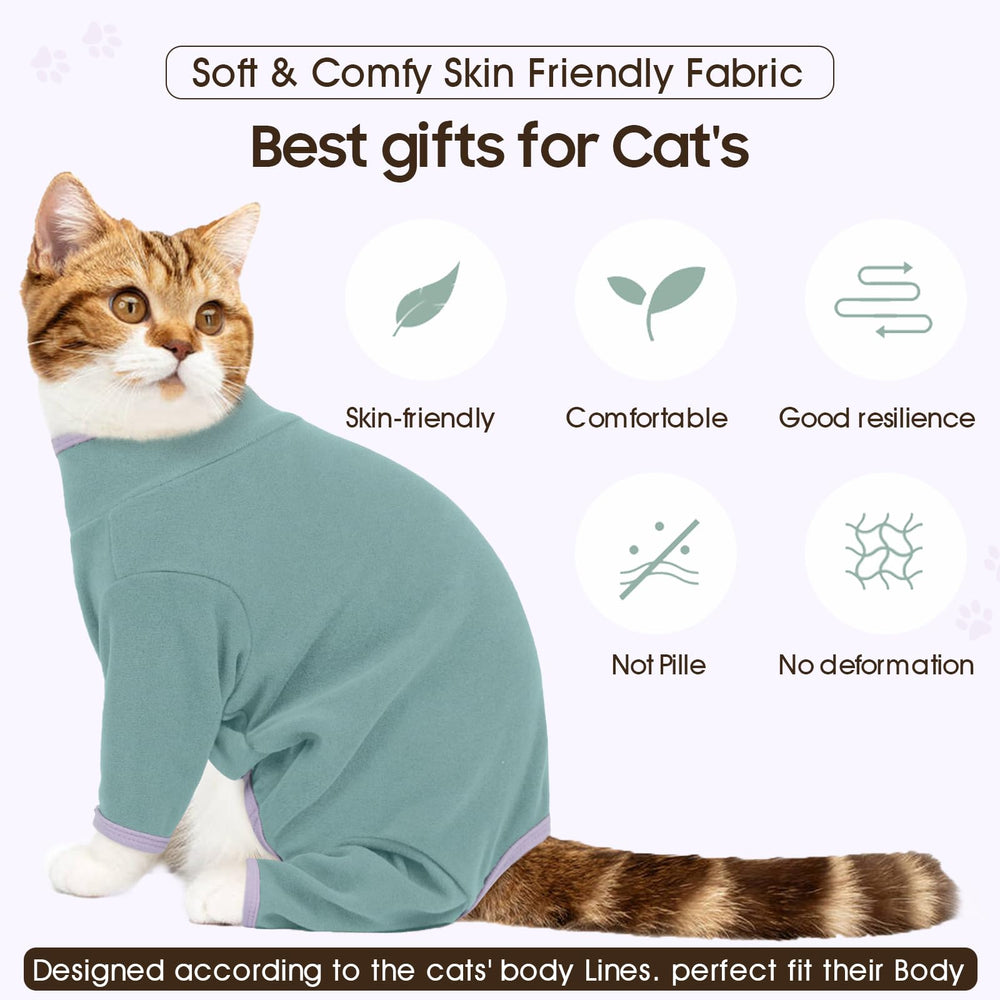 DENTRUN post-surgery-recovery-suit protects wounds and reduces licking.