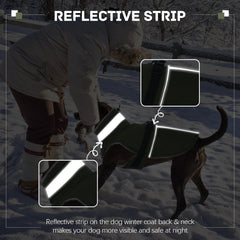 DENTRUN Easy-on-off dog coat with snap buckles for quick dressing.