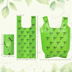 Deo Doo extra-large bags measure 11.4in by 14.96in for big messes.