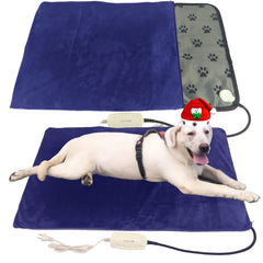 DEOMAN 34x21 heating pad cover provides large warmth area for big dogs and cats