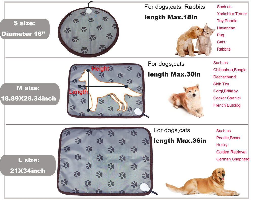 DEOMAN pad placed in a dog bed provides a warm, comforting spot
