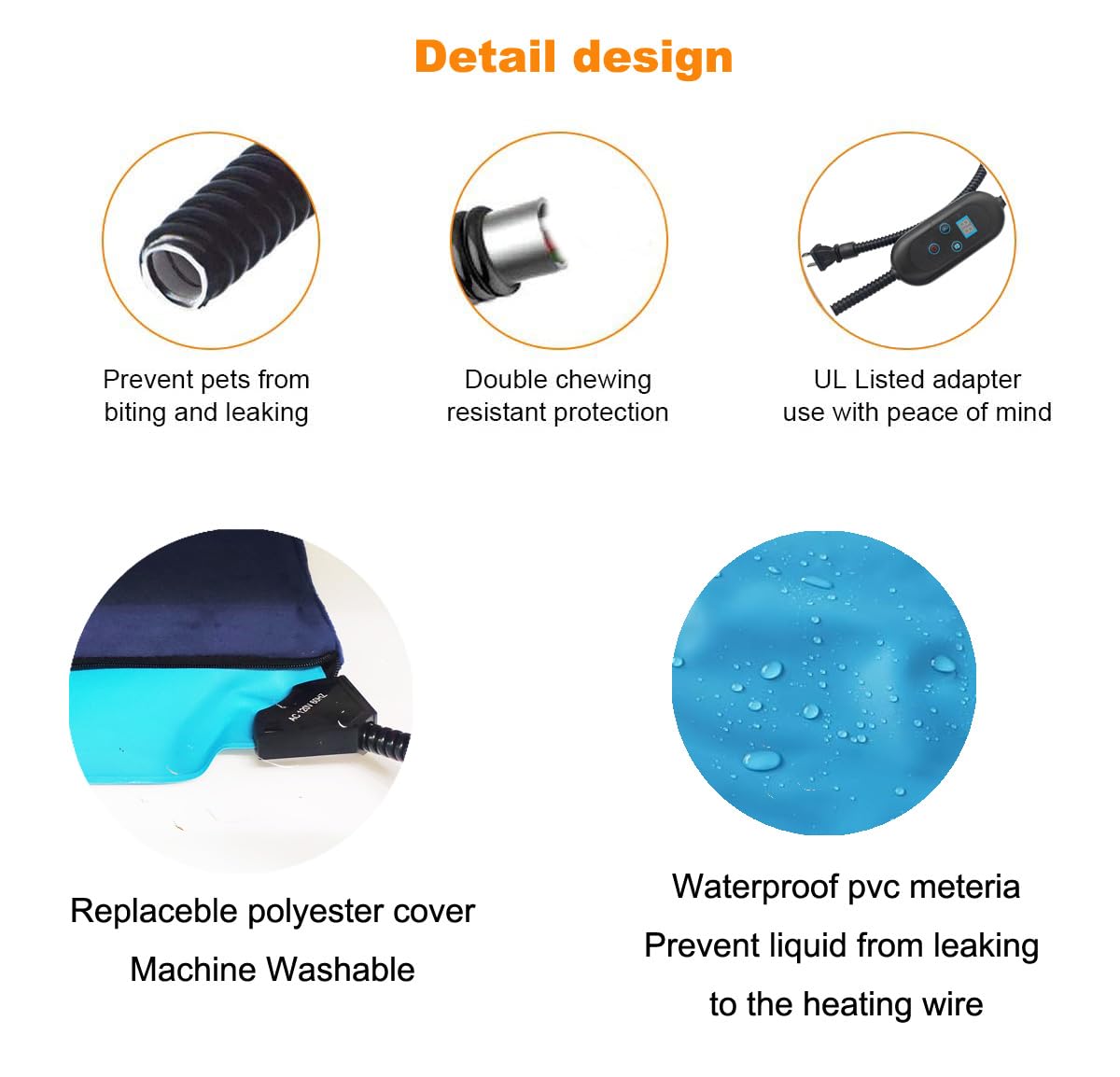 DEOMAN removable washable cover simplifies cleaning after use