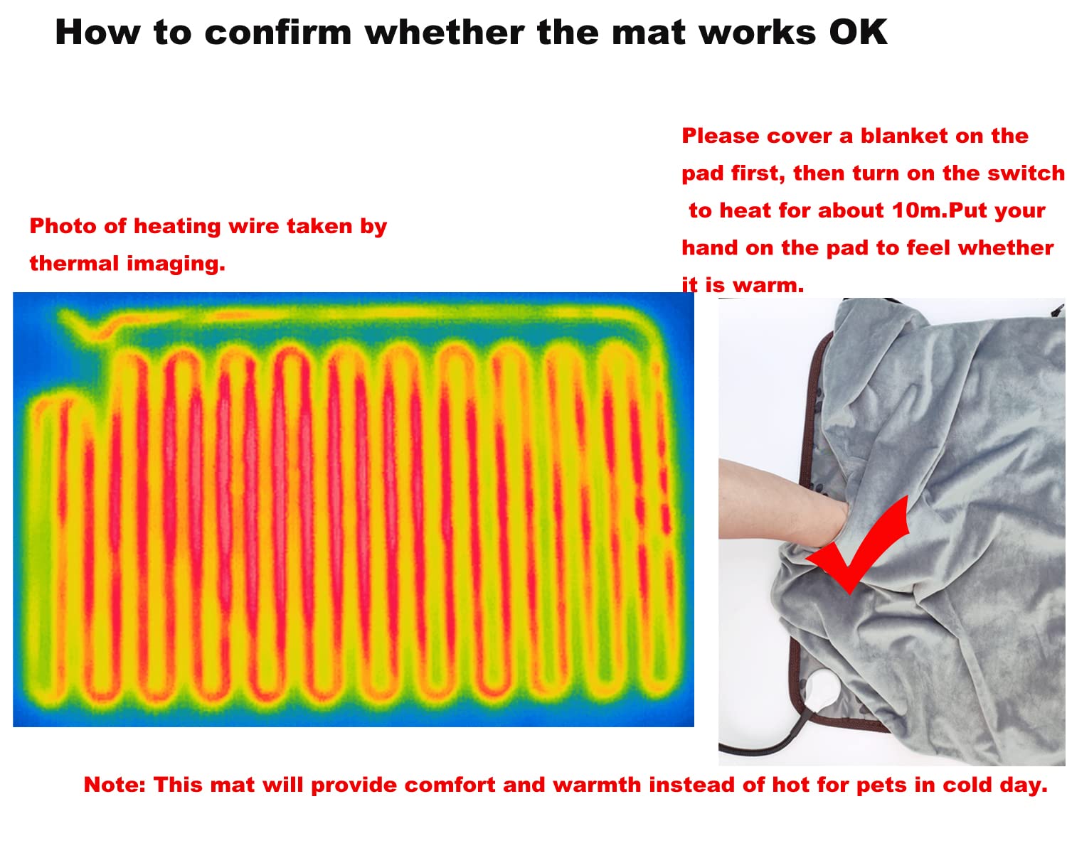 DEOMAN pet heating pad thermostat timer display shows precise control.