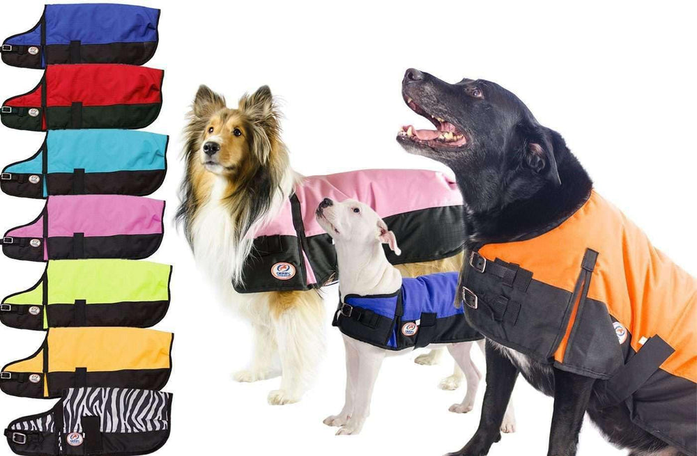 Derby Originals dog coat with 210T No Rub lining protects fur during wear