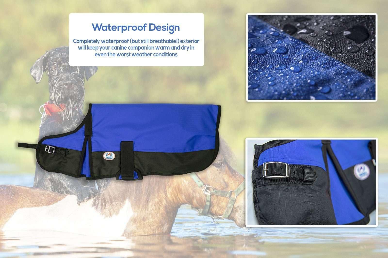 Derby Originals coat shoulder gussets enable freer movement during play